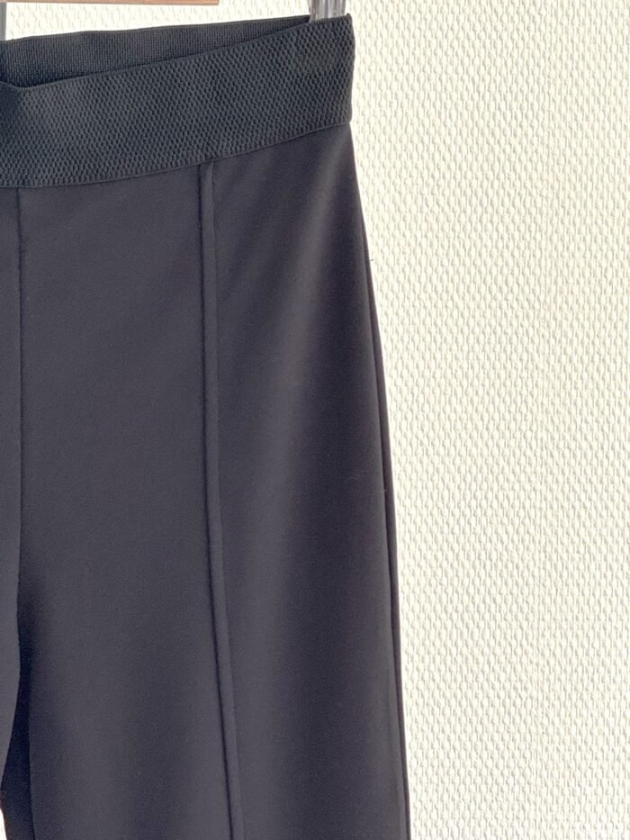 Zwarte Slim Fit Legging met Hoge Taille - Afbeelding 2