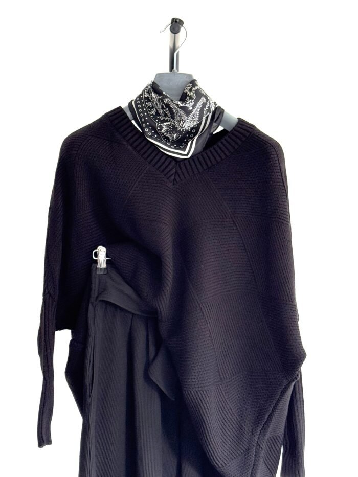 warte V-hals Trui – Minimalistisch en Stijlvol - Afbeelding 2