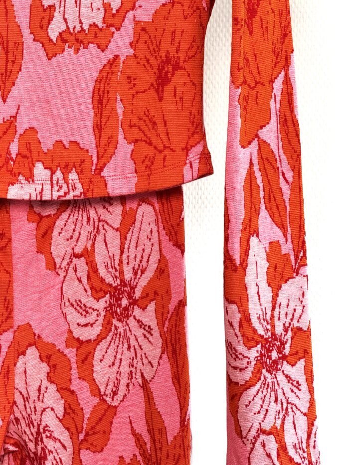 Jumpsuit met Bloemenprint in Roze-Rood - Afbeelding 4