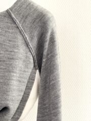 Grijs-Wit Colourblock Gebreid Trainingspak - Afbeelding 2