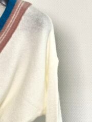 Trui Set met V-Hals en Driekleurige Details - Afbeelding 2