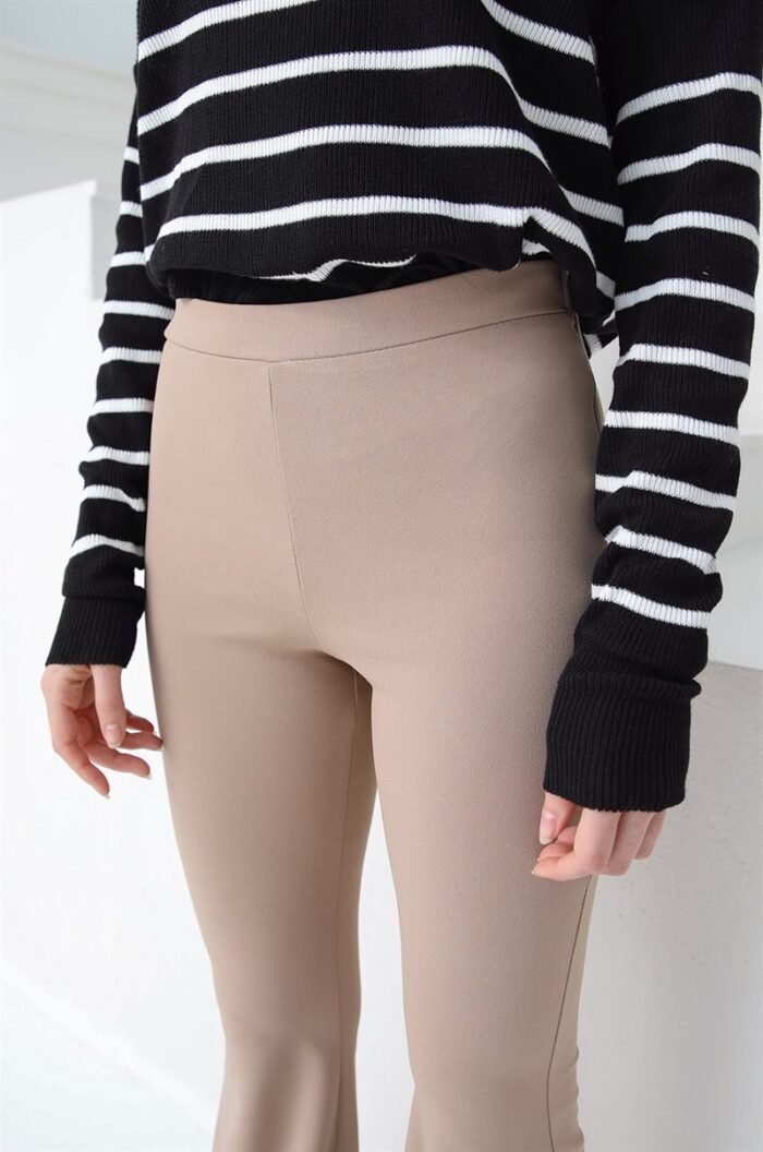 Trendy flared broek met hoge taille - Afbeelding 3