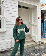 Harvard College Style Joggingpak – Groen