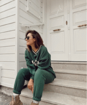 Harvard College Style Joggingpak – Groen - Afbeelding 2