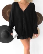 Zwarte Gebreide Vest – Basic & Stijlvol - Afbeelding 3