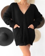 Zwarte Gebreide Vest – Basic & Stijlvol