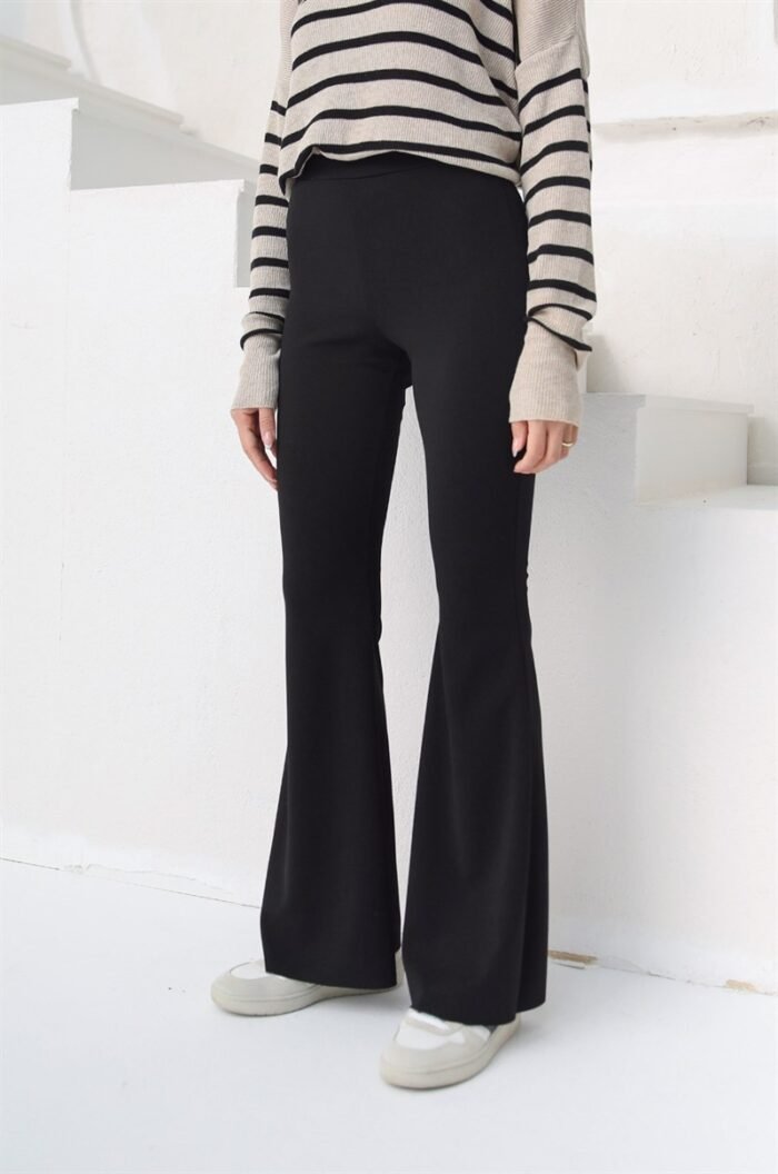 Zwarte Flared Leggings – Comfortabel & Stijlvol - Afbeelding 2
