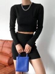 Elegante Gebreide Set – Zwart - Afbeelding 4