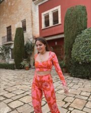 Jumpsuit met Bloemenprint in Roze-Rood - Afbeelding 3