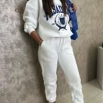 Witte Pasadena Print Oversized Sweatshirt & Jogger Set