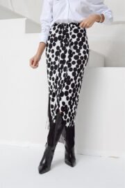 Stijlvolle rok met polkadot en franjes - Afbeelding 3