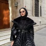 Winterjas met Zwarte Bontkraag