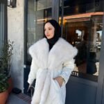 Winterjas met Witte Bontkraag